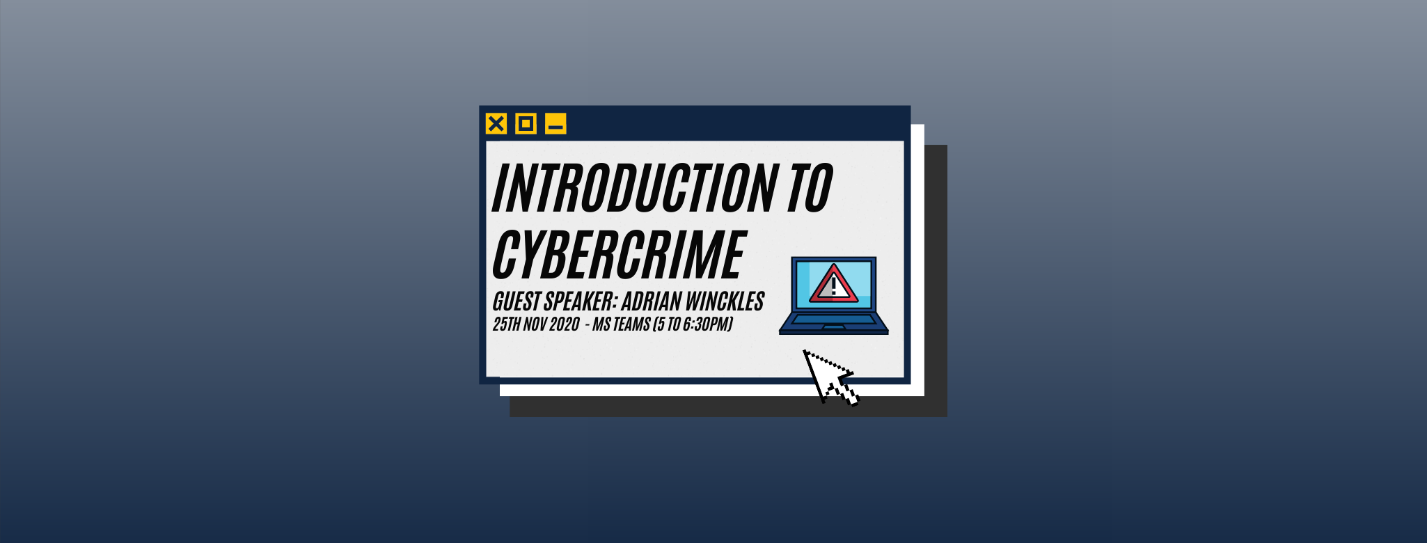 Introduction to Cybercrime Header