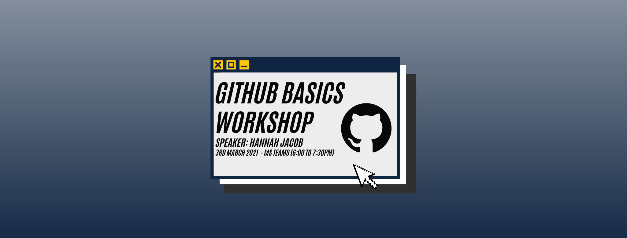 GitHub Basics Workshop Header