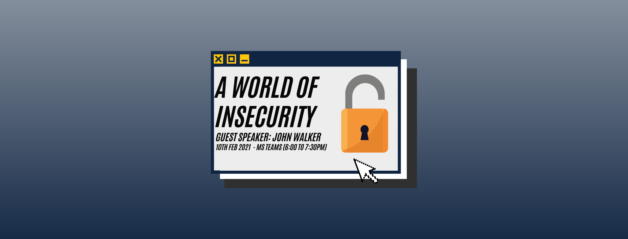 A World of Insecurity Talk Header